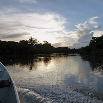 Dawn on the Rupununi River - Southern Guyana
