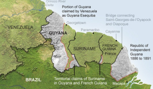 Suriname borders